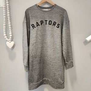NWT FRANK & OAK x NBA Toronto Raptors Sweatshirt Dress